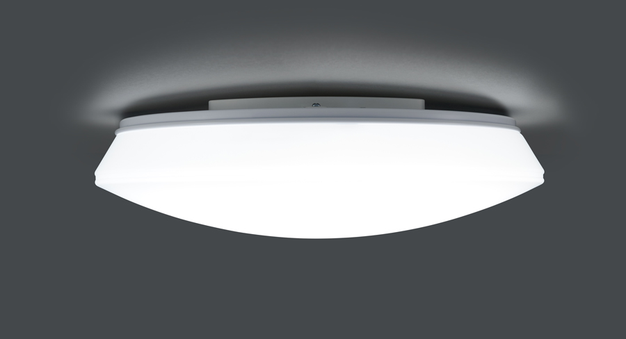 調光・調色タイプ / 小形シーリング・プレーン / きれいに光る本体デザイン側面点灯