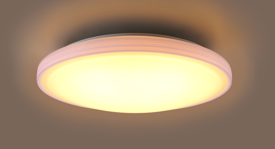 調光・調色タイプ / ワイドトリム・プレーン / きれいに光る本体デザイン電球色