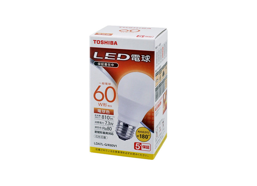 LDA7L-G/K60V1 | LED電球商品一覧 | NVC Lighting Japan 株式会社